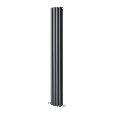 Minnesota Grey Double Vertical Radiator - 1800x235mm