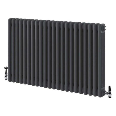 Nevada Grey Triple Horizontal Column Radiator - 600x1010mm