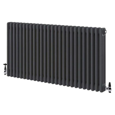 Nevada Grey Triple Horizontal Column Radiator - 600x1190mm