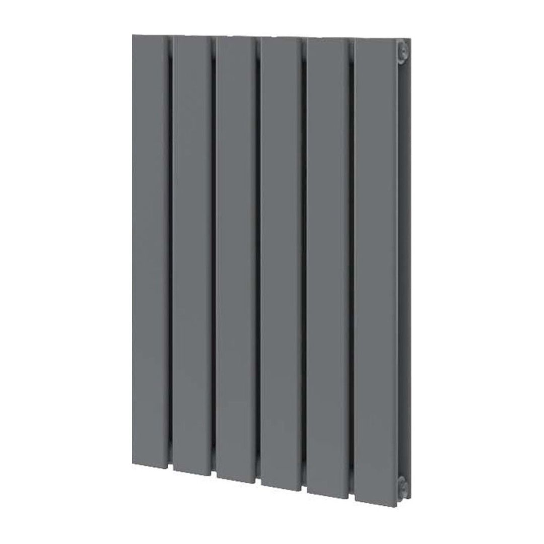 Michigan Grey Double Horizontal Flat Panel Radiator - 600 x 408mm