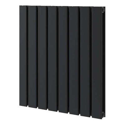 Michigan Black Double Horizontal Flat Panel Radiator - 600 x 544mm