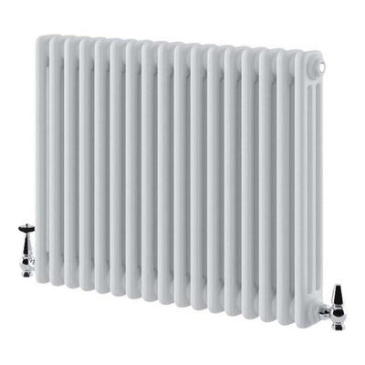 Nevada White Triple Horizontal Column Radiator - 600x785mm