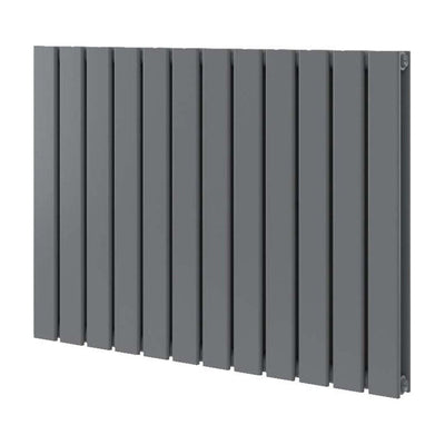 Michigan Grey Double Horizontal Flat Panel Radiator - 600 x 816mm