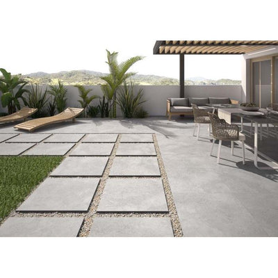 Idris Perla Stone Effect Outdoor Porcelain Tile – 610x610mm