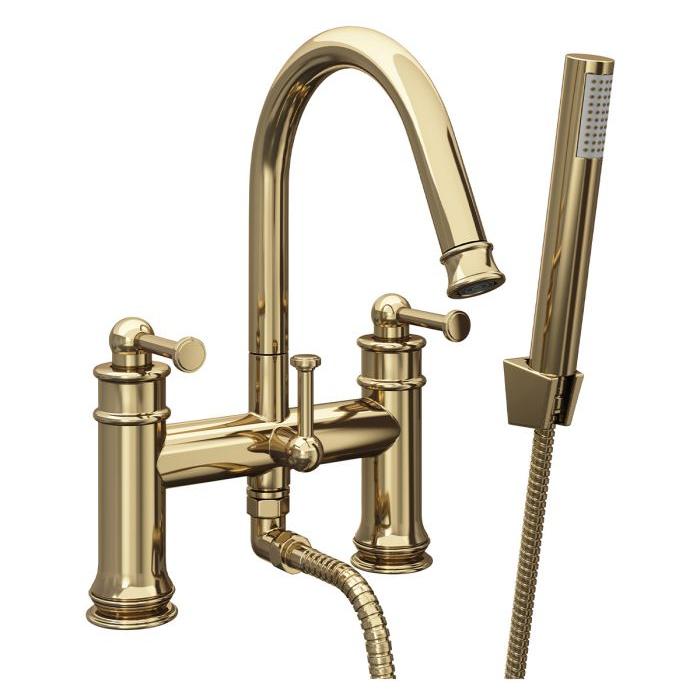 Albert Antique Gold Bath Shower Mixer Tap