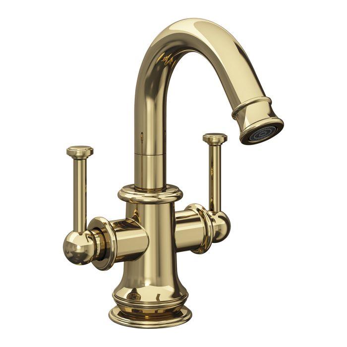 Albert Antique Gold Basin Mixer Tap