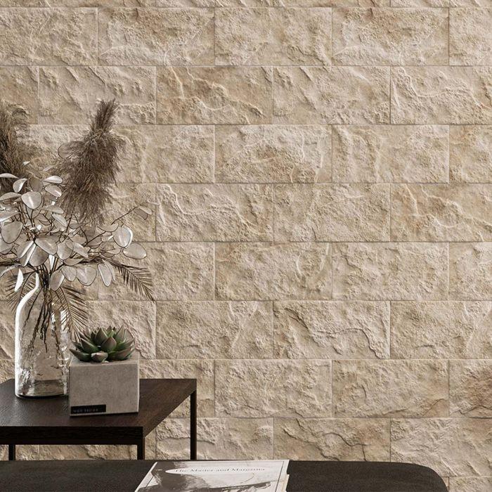 Aspen Crema Textured Porcelain Tile – 250x125mm