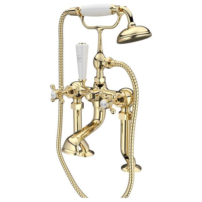 Winston Bath Shower Mixer Tap - English Gold