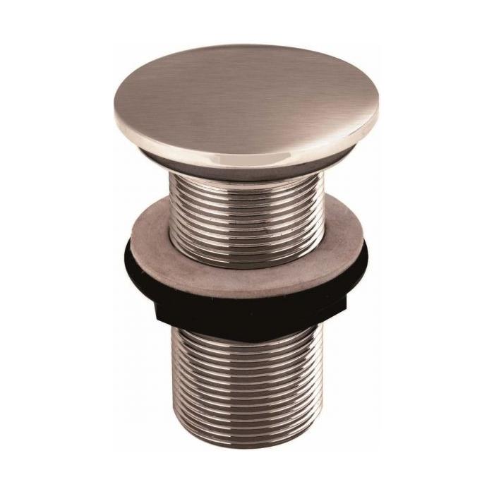 Satin Bronze Basin Push Button Waste - Unslotted