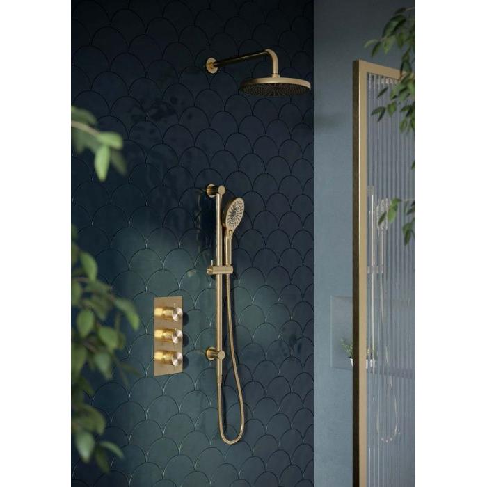 Chelsea Concealed Valve Shower Pack - Champagne Gold