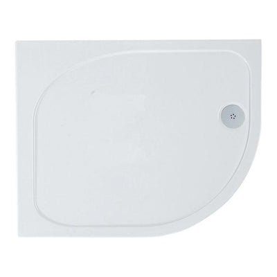 Detroit Low Profile Anti-Slip Right Hand Quadrant Shower Tray - 1000x800mm