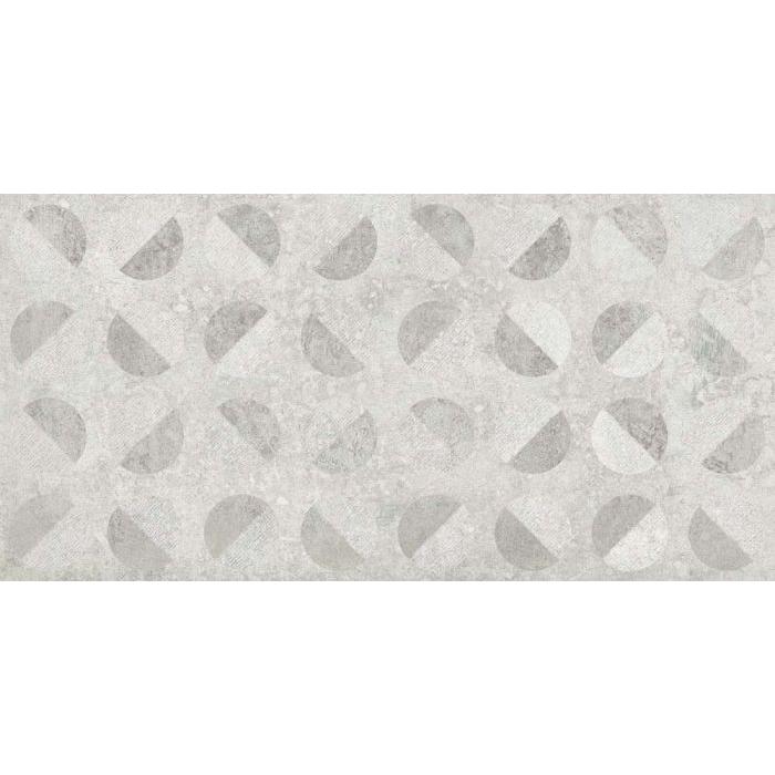 Dover Ceniza Decor Semi-Polished Porcelain Tile - 450x900mm