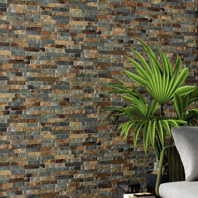 Eureka Rustic Brick Effect Porcelain Tile – 80x442mm