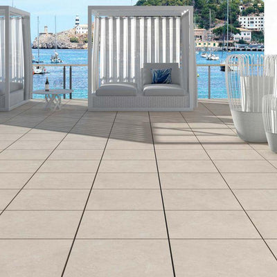 Fullerton Tan Concrete Effect Porcelain Tile – 600x1200mm