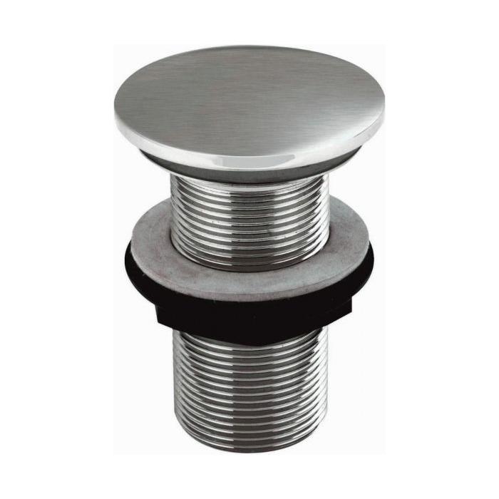 Gunmetal Basin Push Button Waste - Unslotted