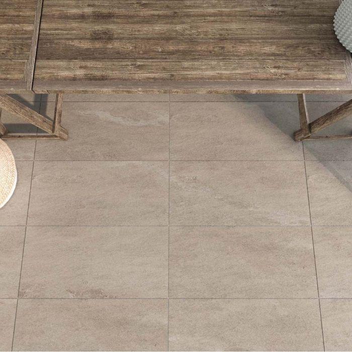 Helena Sand Matt Porcelain Tile - 600x1200mm