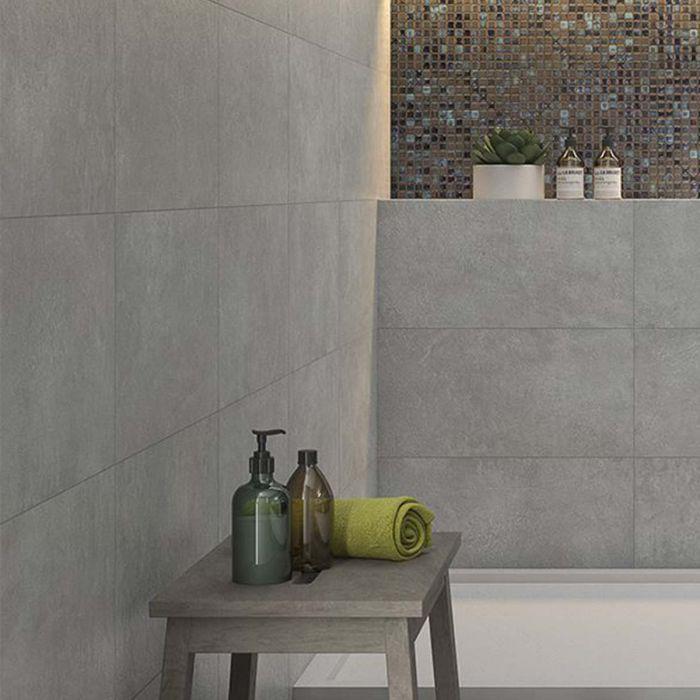 Inglewood Gris Plain Porcelain Tile 450x900mm