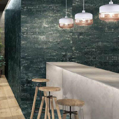 Irvine Seagreen Semi-Polished Metallic Porcelain Tiles – 600x1200mm