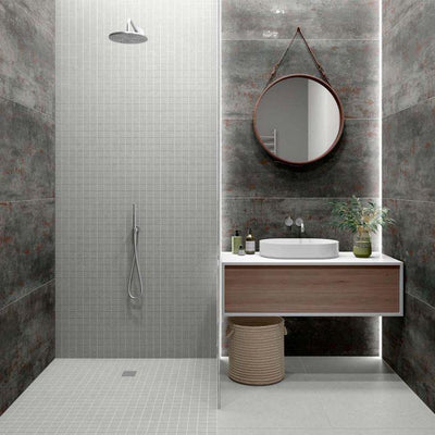 Irvine Titanium Semi-Polished Metallic Porcelain Tiles – 300x600mm