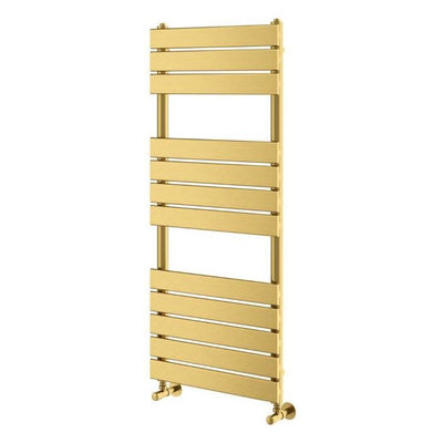 Liberty Brushed Gold Heated Towel Rail – 1200x500mm