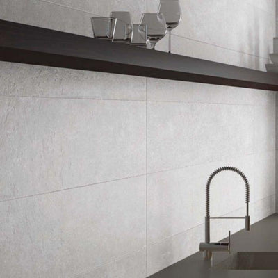 Long Beach White Matt Ceramic Tile – 320x900mm