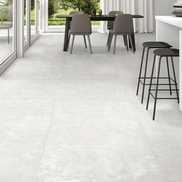 Long Beach White Matt Ceramic Tile – 900x900mm