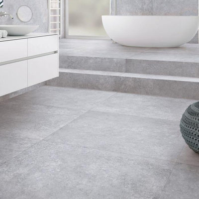 Lodi Perla Concrete Matt Porcelain Tile – 900x900mm