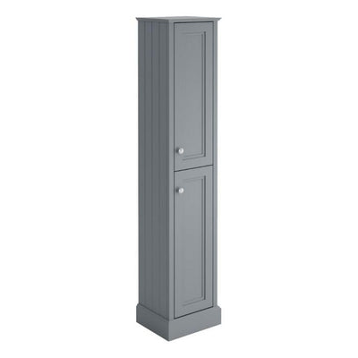 Louise Tall Bathroom Storage Unit in Light Grey