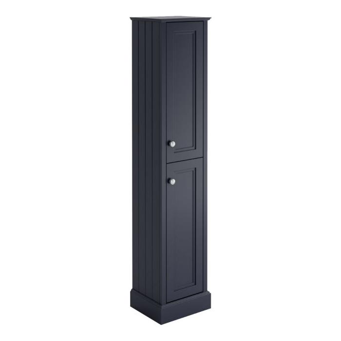 Louise Tall Bathroom Storage Unit in Midnight Grey