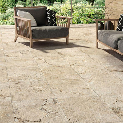 Magnolia Noce Stone Effect Indoor/Outdoor Porcelain Tile – 450x650mm