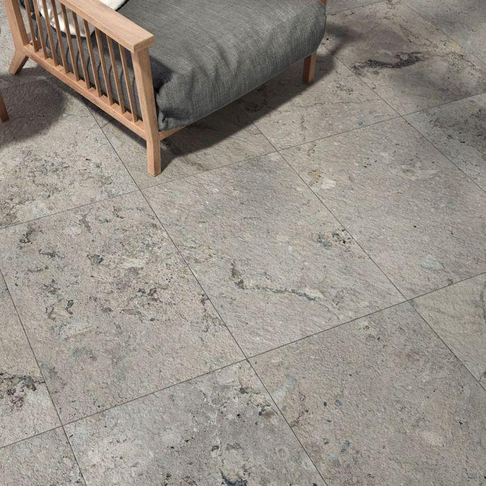 Magnolia Dark Stone Effect Indoor/Outdoor Porcelain Tile – 450x650mm