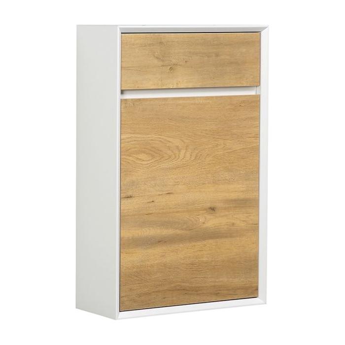 Melvin  / Tawny WC Unit in White & Oak