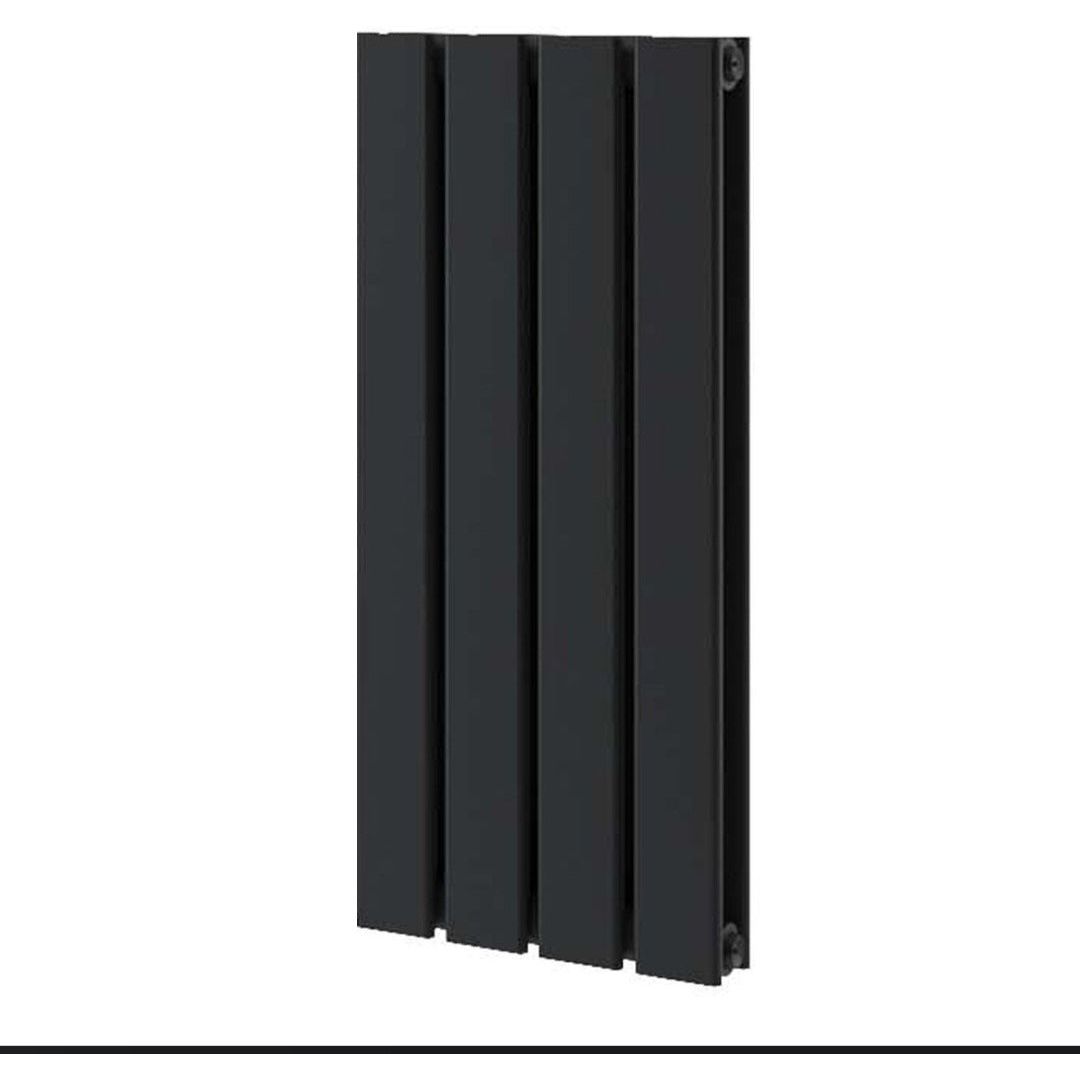 Michigan Black Double Horizontal Flat Panel Radiator - 600 x 272mm