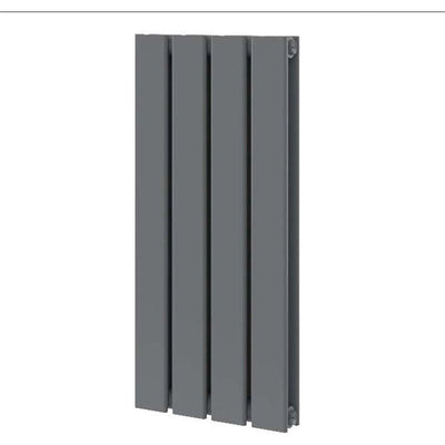 Michigan Grey Double Horizontal Flat Panel Radiator - 600 x 272mm