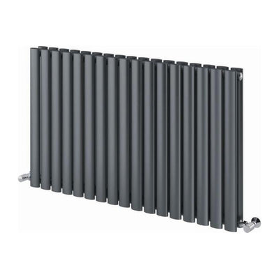 Minnesota Grey Double Horizontal Radiator - 600x1000mm