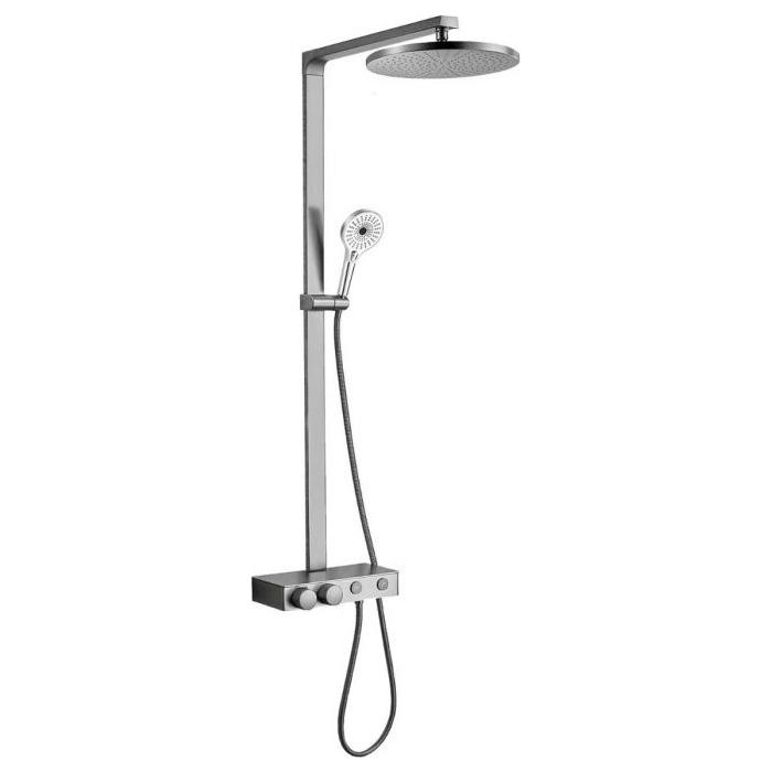 Monaco Aris Round Thermostatic Shower Pack - Chrome