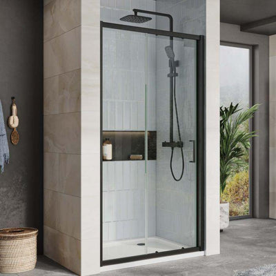 Murphy Black 1500mm Sliding Shower Door