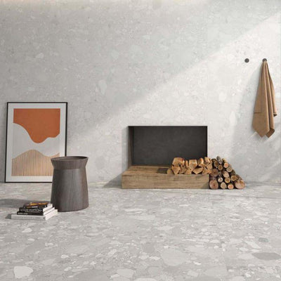 Newport Blanco Matt Porcelain Tile - 300 x 600mm