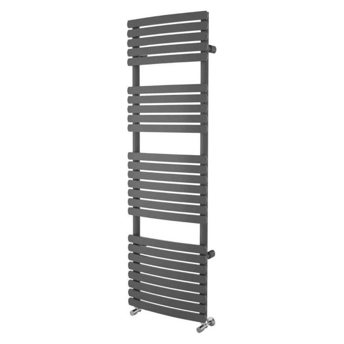 Oklahoma 1600 x 500mm Heated Towel Rail - Anthracite Grey