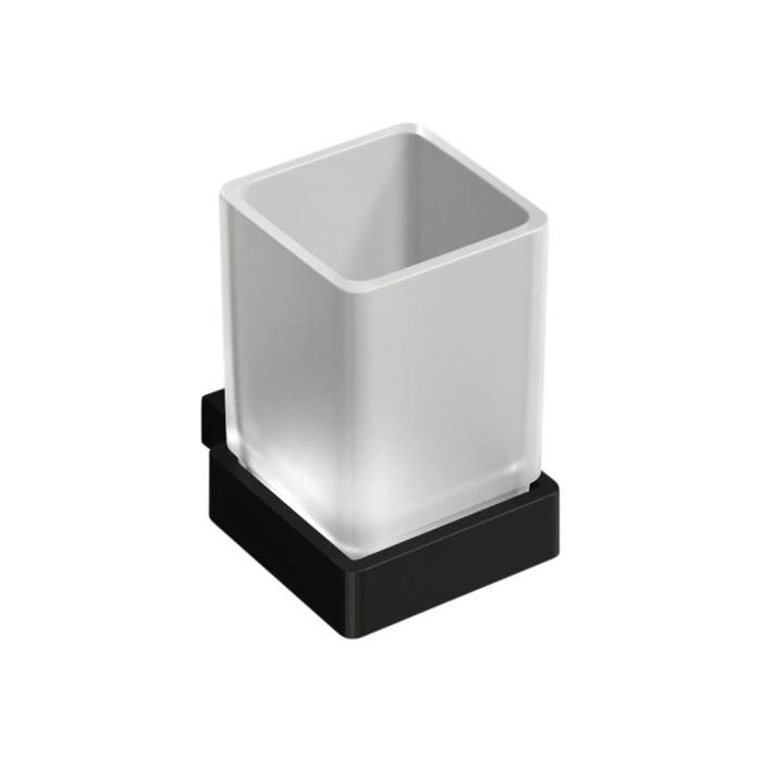 Cube Toothbrush Holder - Matt Black