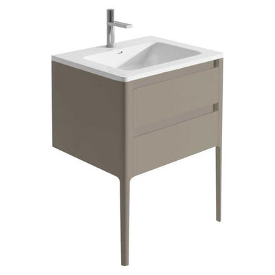 Sarah 600mm Vanity Unit with Integrated Basin in French Grey