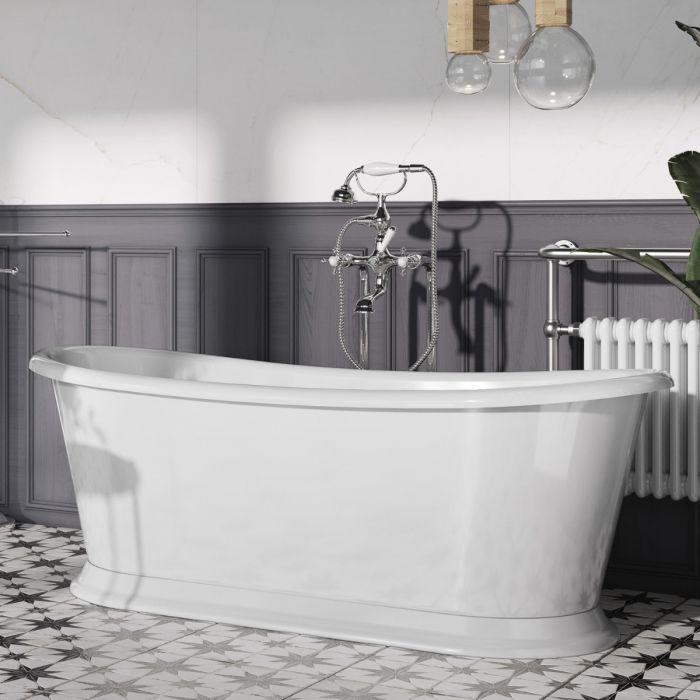 Selma White Traditional Soaking Tub – 1700x750mm