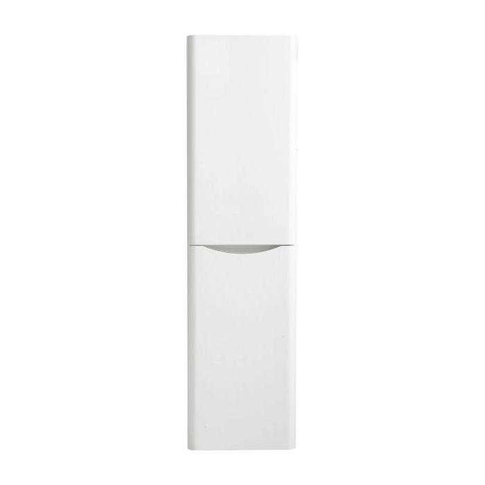 Montana Wall Mounted Tall Storage Unit Gloss White (Right Hand)