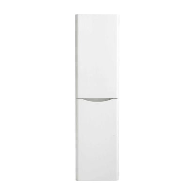 Montana Wall Mounted Tall Storage Unit Gloss White (Right Hand)