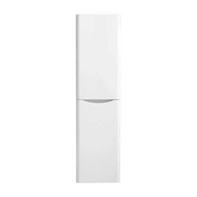 Montana Wall Mounted Tall Storage Unit Gloss White (Left Hand)