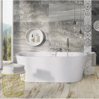 Elm Freestanding Back To Wall Acrylic Bath - 1700x800mm