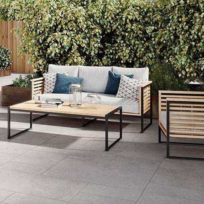 Tombstone Grey Matt Porcelain Tile - 600x1200mm