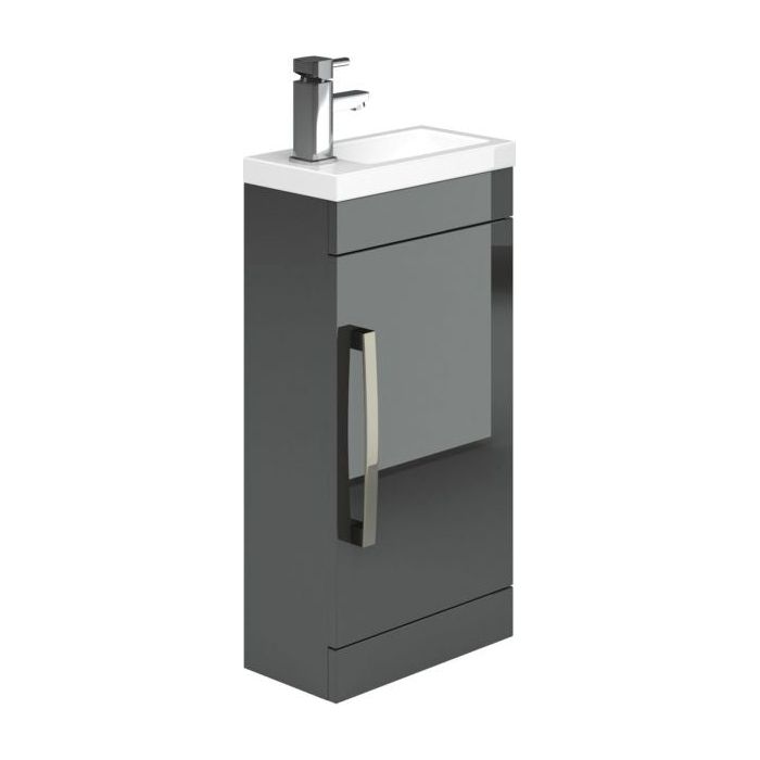 Veto Anthracite Grey Floorstanding Vanity Unit & Ceramic Basin - Interiors Home Stores